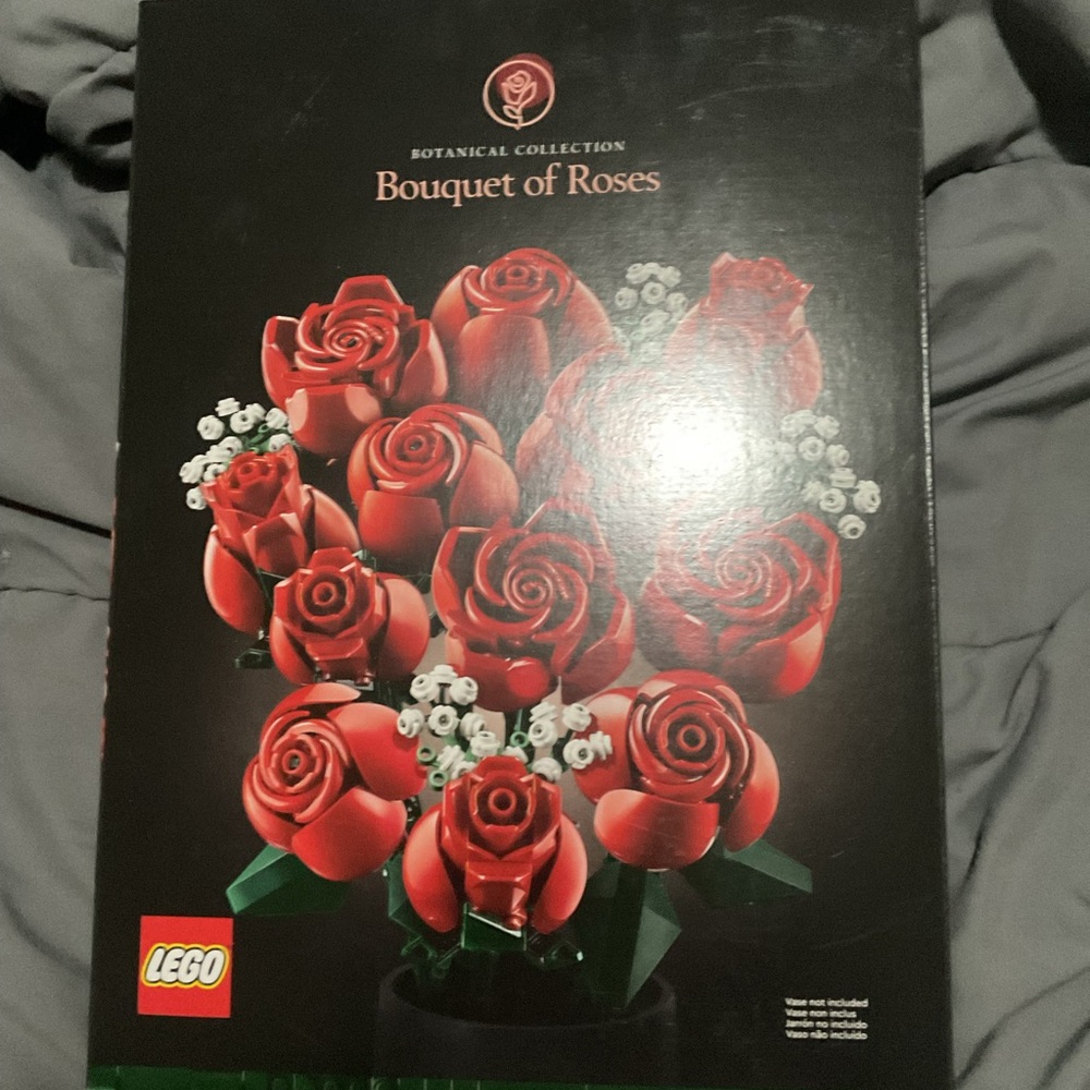 Lego Red Faux Floral Accents